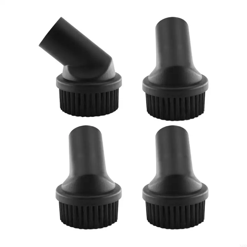 N58D 4PCS Lông trái Bóng tròn Bàn chải mềm Bàn chải mềm Nội thất Đồ nội thất Công cụ làm sạch Kết cấu nhựa thích hợp cho gia