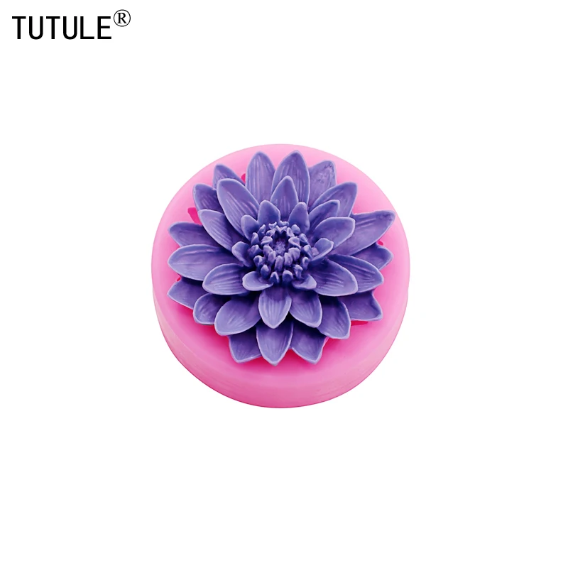 Limited Cake Decorating Tools The New Fondant Cake Mold Round Flower Shape Of Green Food-grade Liquid Chocolate Biscuit