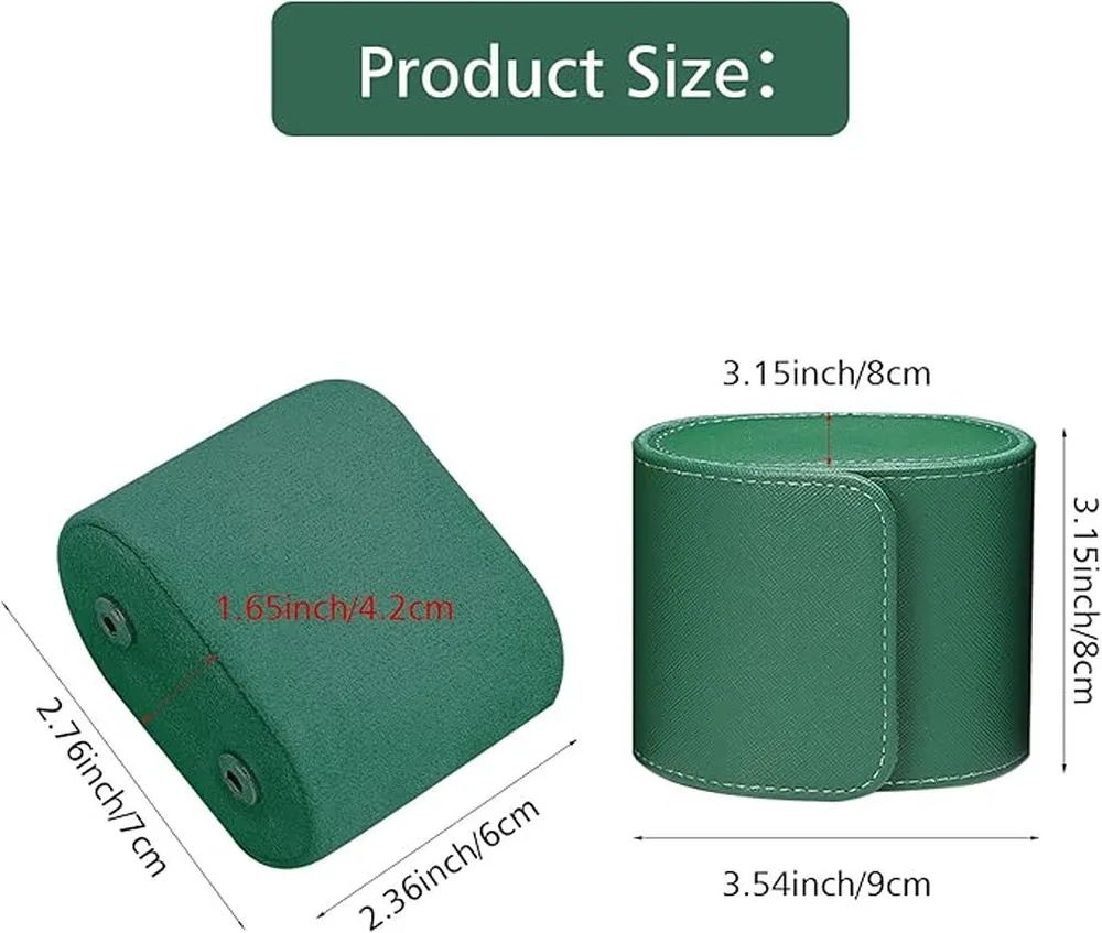 Watch Storage Case Leather Watch Roll Portable Holder Travel Box Soft Interior Prevents