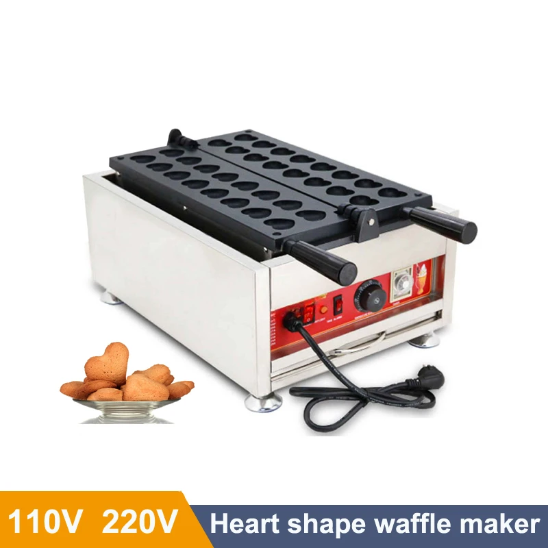 FOR  Heart Shape Waffle Making Machine Electric 110V 220V Heart shape Cake Maker Non-stick Pancake Baker Snacks Machine