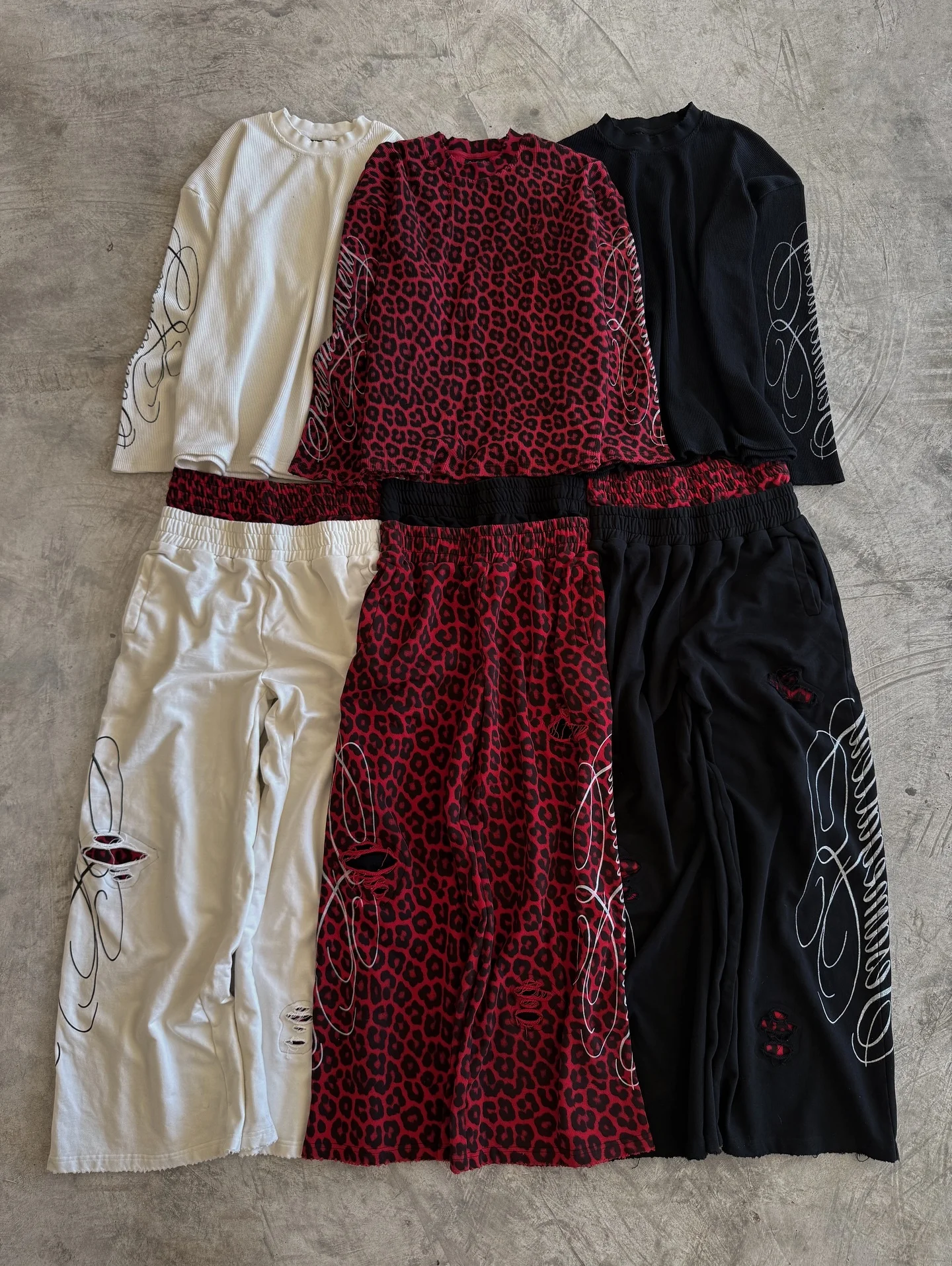 American Double Toe Ripped Printed Trousers Functional Tactical Men And Women Advanced Jogging Drawstring Casual Sports Pants