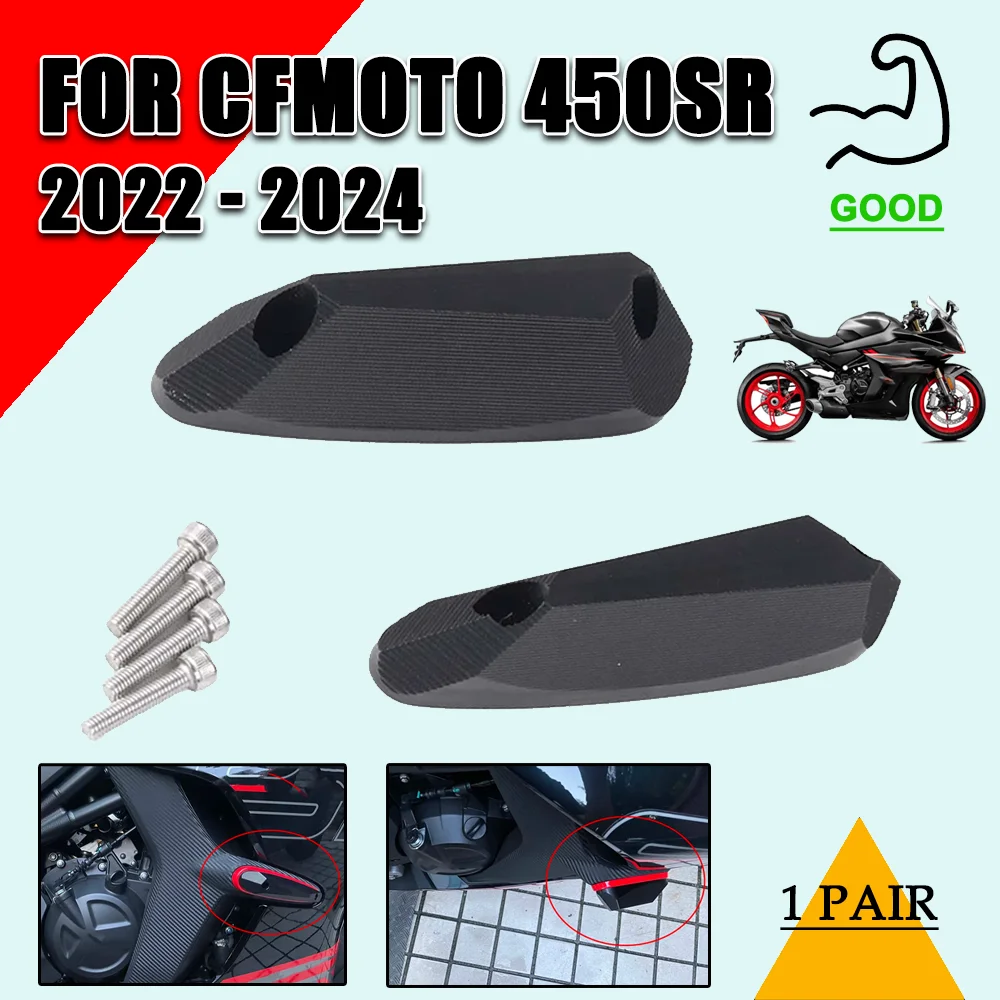 

For CFMOTO CF MOTO 450SR SR 450 SR SR450 2022 2023 Motorcycle Frame Slider Crash Pad Protector Fairing Guard Protection Slider