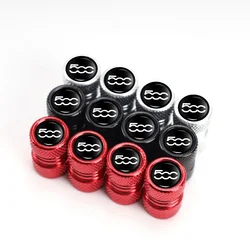 4pcs Car Styling Tire Valve Caps Dustproof Caps For FIAT 500 Grande Punto UNO Tipo Stilo Astra Bravo Panda Freemont Linea Strada