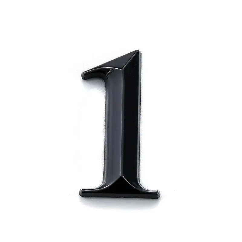 3D Waterproof Door Address Number Self Adhesive Plastic Digit Sign No Drill for Home Mailbox Villa Office Outdoor Use