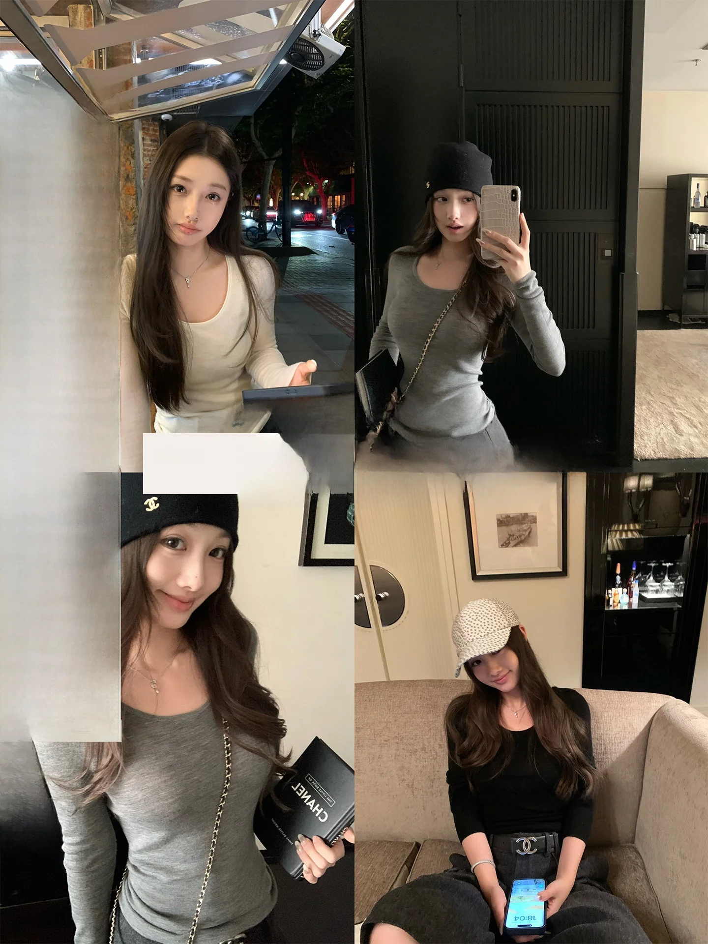 

Camere Wool Base irt Women's Sl Inteated Ultrine Spun Yarn 8 Needle Knitted Casual Sle Faion Inner Wear