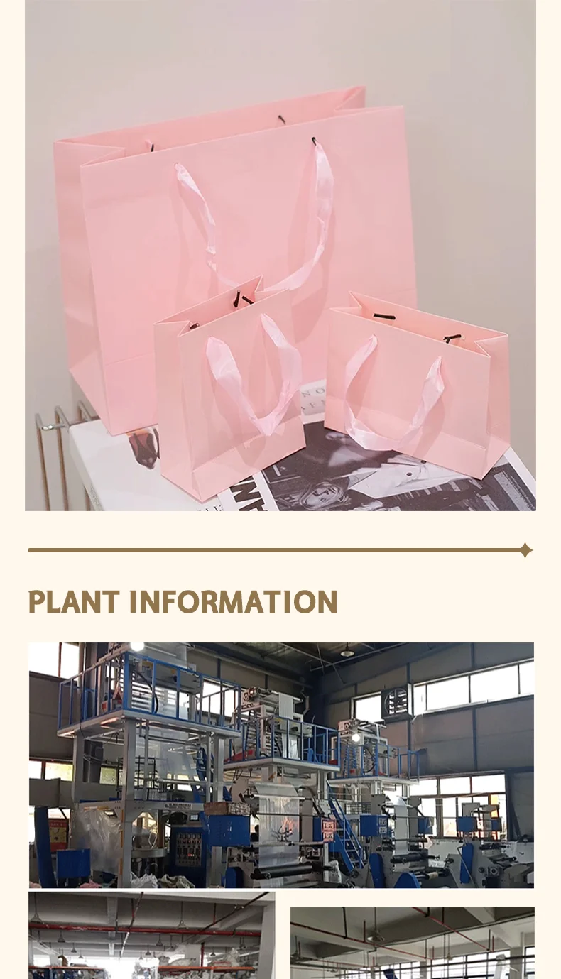 10 Stück rosa Kleidertaschen, Geschenktüten für Feiertage, Geburtstagsfeiern, Geschenkverpackungstaschen, mit Möglichkeit, Logo zu drucken – Detail 7