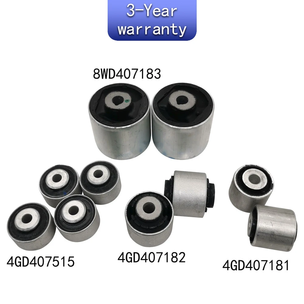 A set Swing arm rubber bushing For Audi A4 S4 A5 S5 Q5 RS5 RS6 A7 RS7 A8 S8 8WD407183 4GD407515 4GD407181 4GD407182