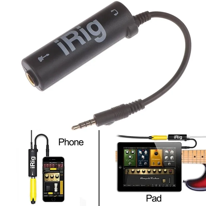 Hot Guitar Interface I-Rig Converter Replacement Guitar For Phone Guitar Audio Interface Guitar Tuner Guitar Line Irig Converter