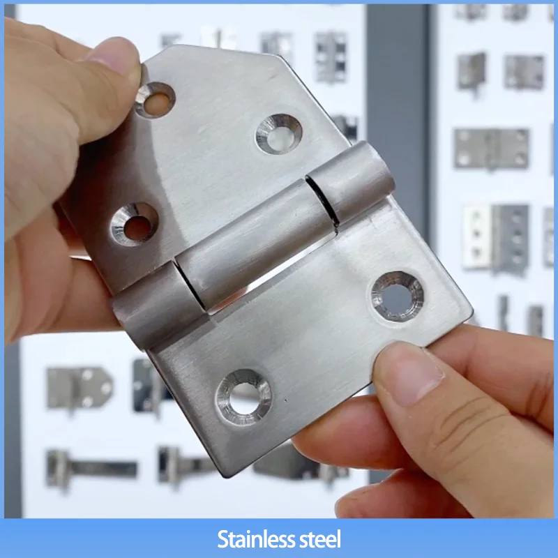 304 Stainless Steel Asymmetric Hinge Heavy-Duty Large Hinge Industrial Electrical Automation Equipment