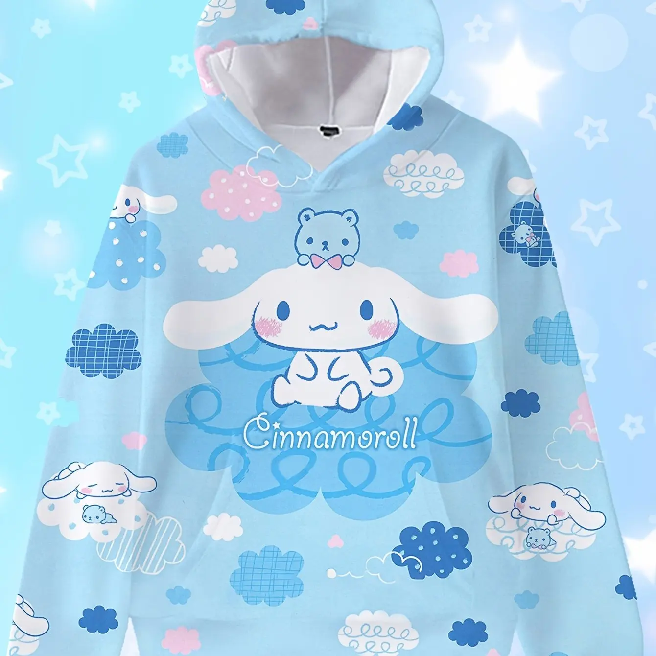 New Sanrio Cinnamon Dog Cartoon Hoodie 3D Printing Cute Comfortable Long Sleeve Hooded Sweatshirt Boys Girls Fashion Street Tops