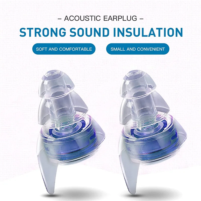 2 Pairs High Fidelity Concert Ear Plugs with Fitler, Hearing Protection for DJs, Nightclub, Concert, Motorcycles YDH