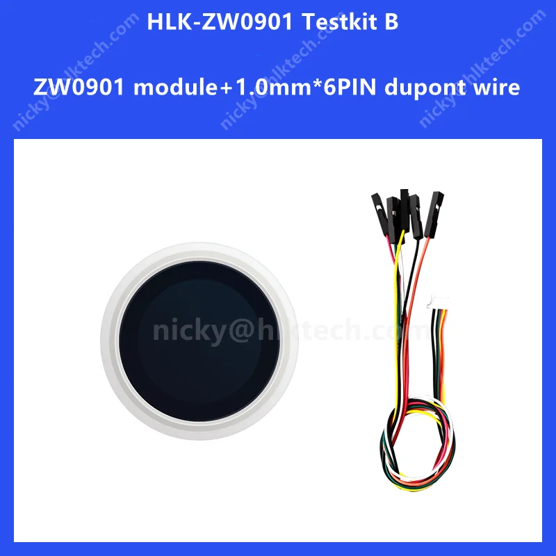 Hi-Link Face Array Semiconductor Fingerprint Identification Module HLK-ZW0901 Capacity Touch Fingerprint Sensor Smart Attendance