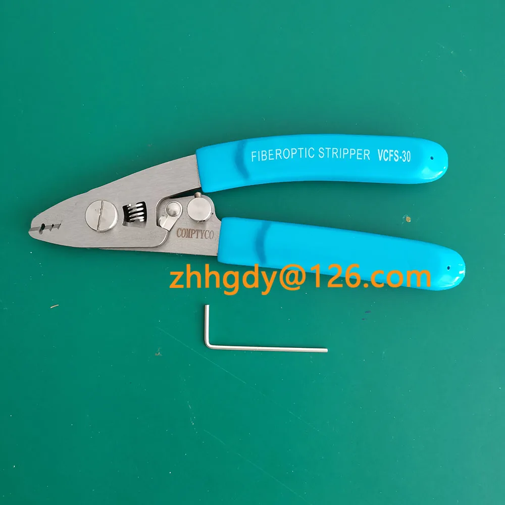 

FTTH Stainless steelVCFS-30 Tri-Hole Fiber Optic Stripper FTTH Tools Miller Optical Fiber Stripping Pliers