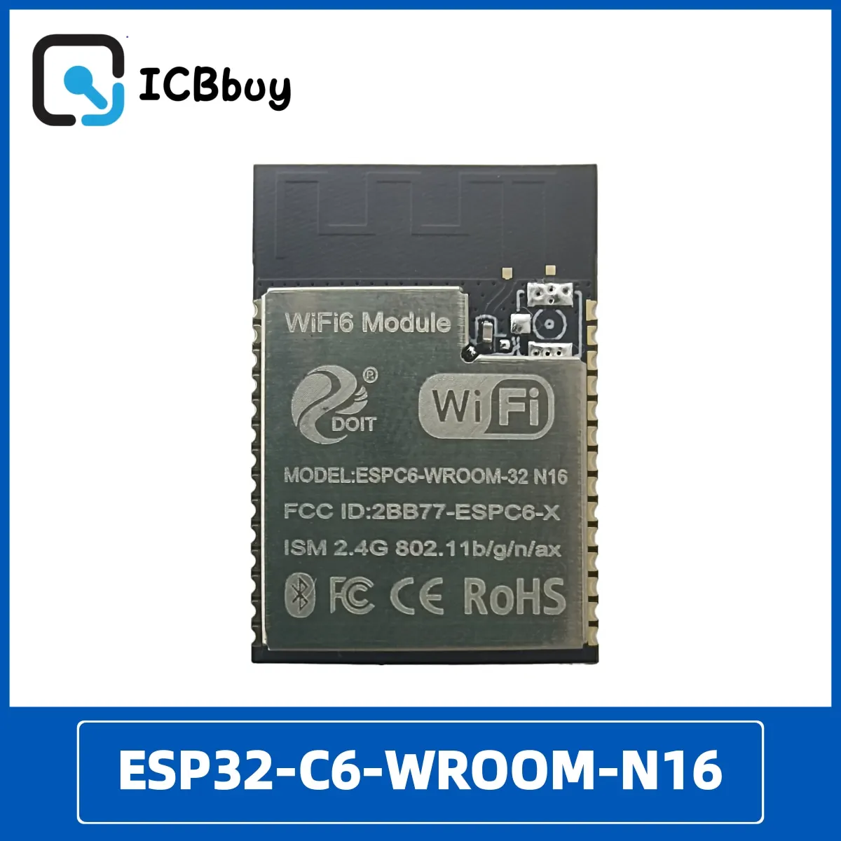 ESP32-C6-WROOM-32 Module WIFI/Bluetooth/Zigbee Compatible with ESP32-C6-WROOM-1