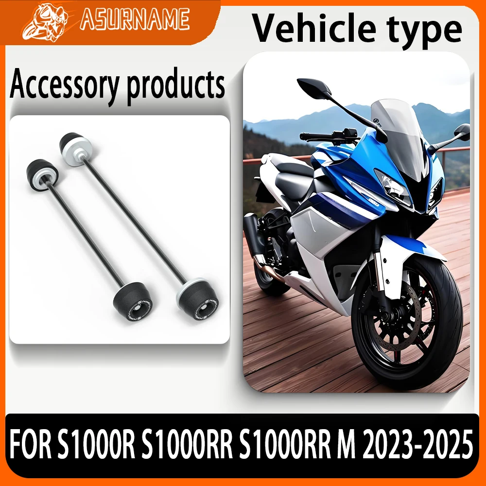 

2025 New FOR BMW S1000RR S1000RR M S1000R 2023-2024 Motorcycle Accessories Front & Rear Axle Fork Crash Sliders Wheel Protection