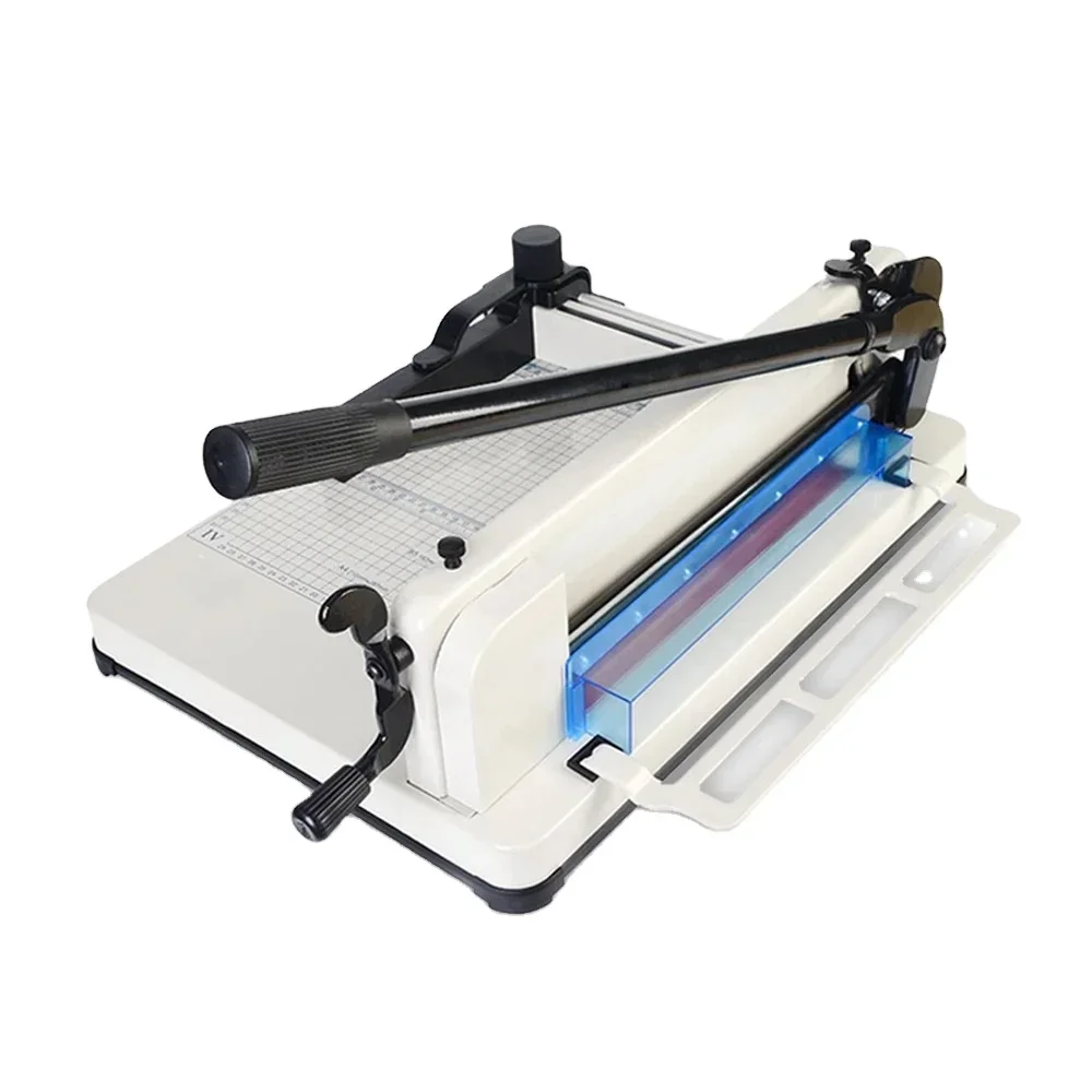 

Heavy Manual Paper Cutter 12 inch Guillotine 400 Cutting Sheets 858 A4 Paper Trimmer