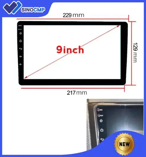 

ЖК-дисплей, 9-дюймовый сенсорный экран, мультимедийный приемник для TEYES CC2 и CC3 с DVD-плеером и стеклянным креплением высокой четкости