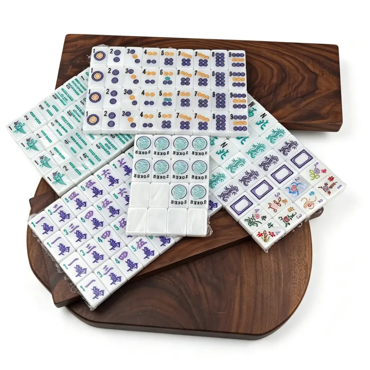 Factory Direct Original American Mahjong 5Piece Set 160 pcs Pearl Texture Acrylic Mahjong Tiles Waterproof Durable Free Shipping