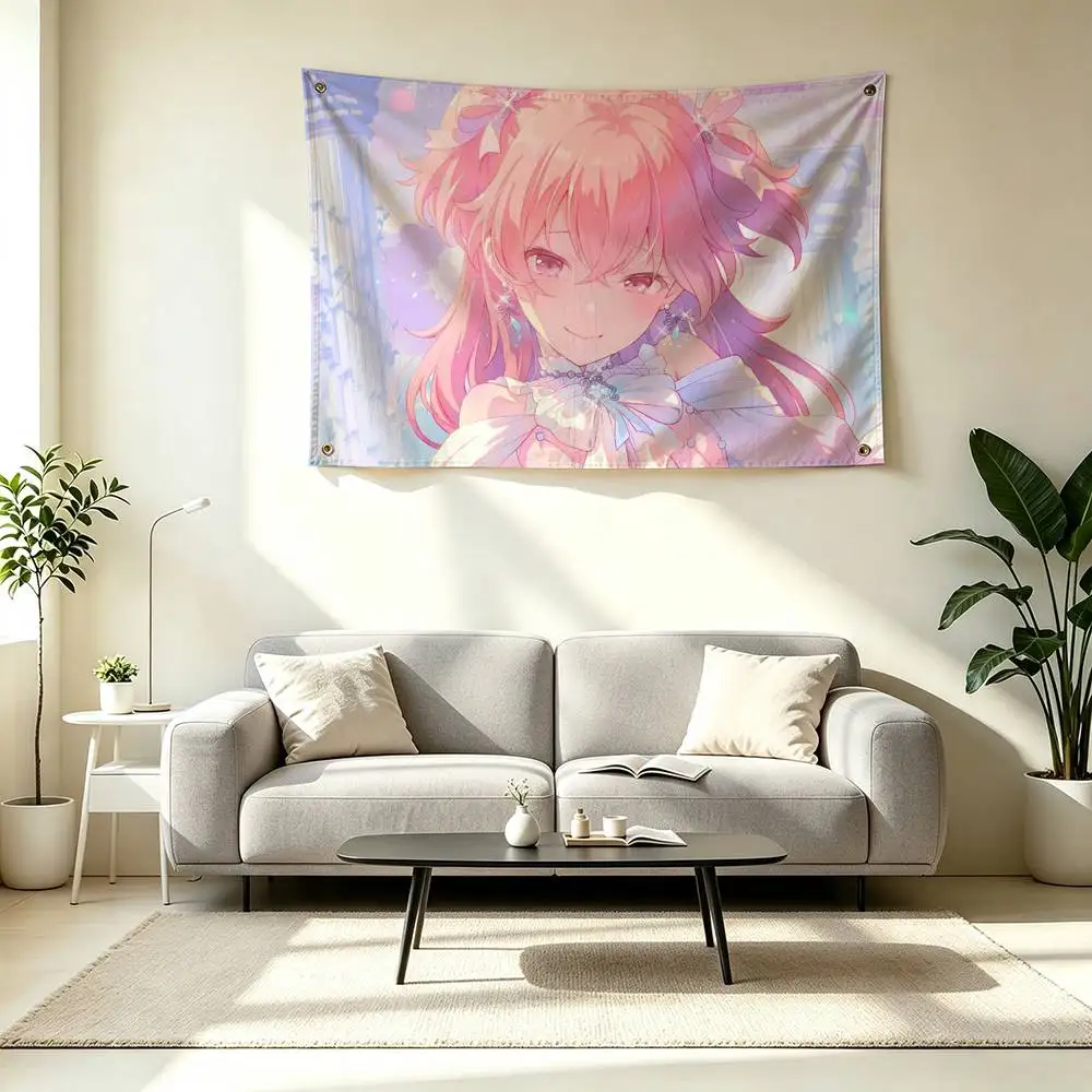 P-Project SEKAI Momoi Airi Flags Wall Hanging Tapestry Outdoor Garage Room Decorative flag Background Blanket