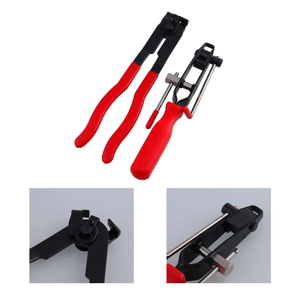 Qbace 2pcs Auto Cv Joint Boot Clamps Pliers Car Banding Tools Kit Set