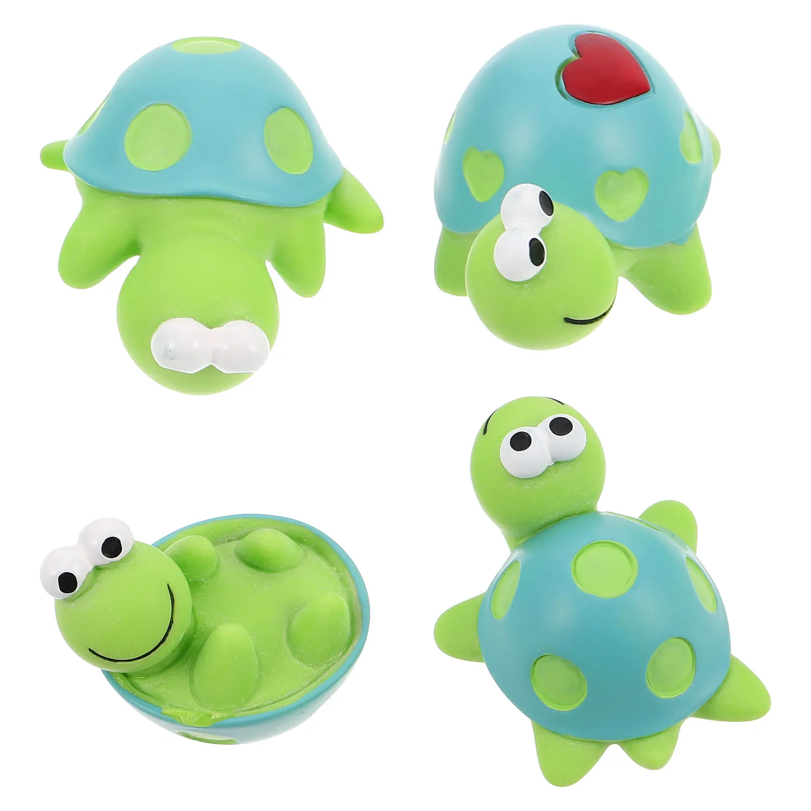 

4pcs Car Dashboard Ornaments Cute Turtle Figurines Resin Automotive Decor Tortoise Accessories Cool Dashboard Decorations