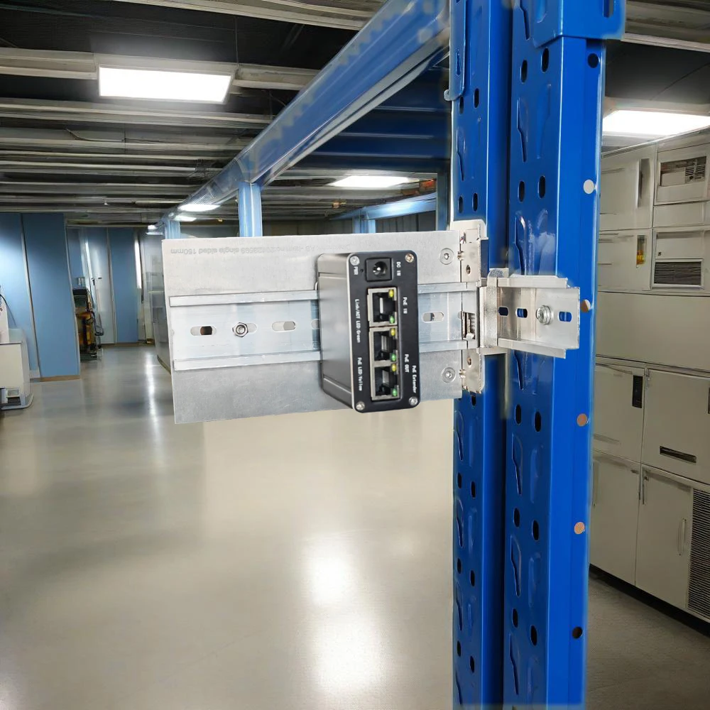 

Угловая DIN-рейка. Используется для расширения монтажного места.