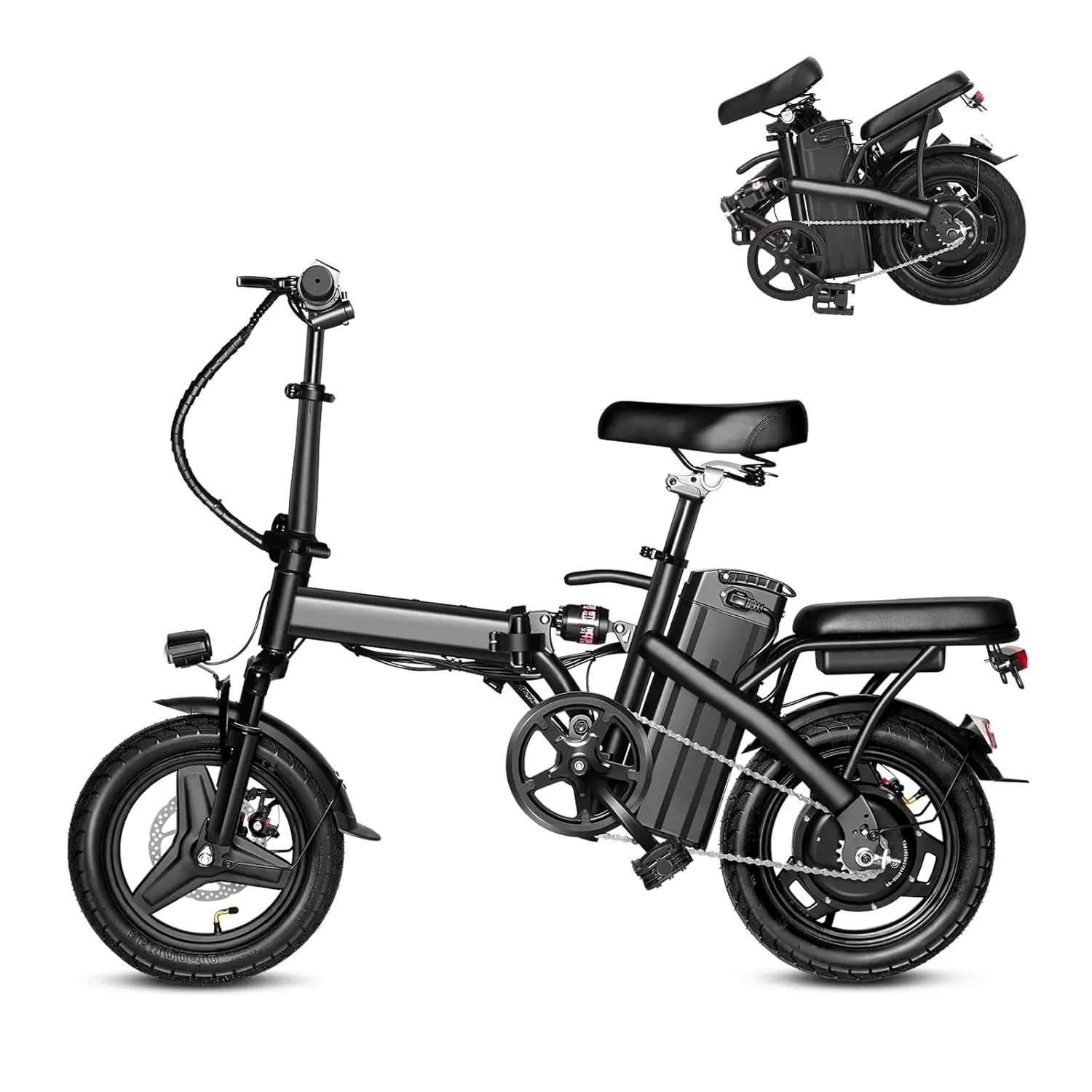 

Bike Q5, Foldable Electric Bicycle with 750W Motor & 48V Battery, Commuting & Outdoor Riding, 20 Inch Fat Tire, Customized