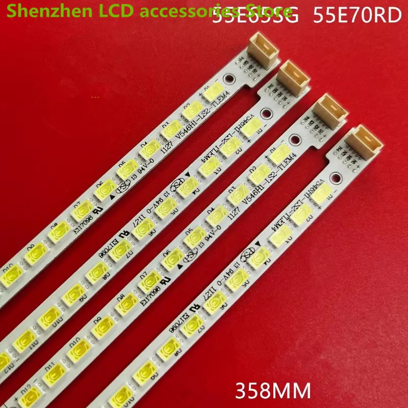 

FOR 55inch Hisense LED55XT39G3D Xiahua 55KQ68 HKC L58 V546H1-LS2-TLEM4 358MM 48LED 100%NEW LED backlight strip