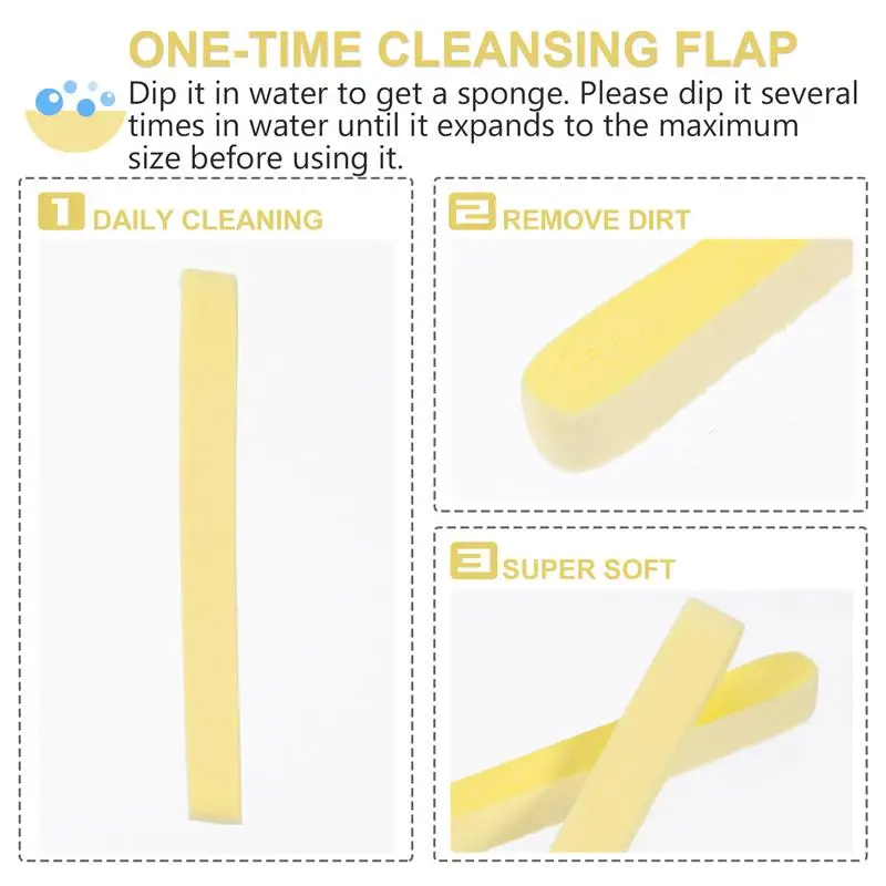 120Pcs Disposable ผงพัฟ Exfoliating ล้างหน้าฟองน้ำบีบอัดล้างหน้า Exfoliating ฟองน้ำแต่งหน้า Remover Pad