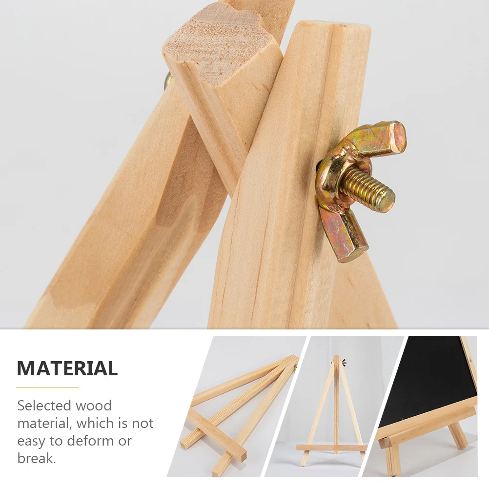 

1Pcs Mini Easel Frame Tabletop Display Rack for Photos Pictures and Information Show Tabletop Display Rack Wood Easel