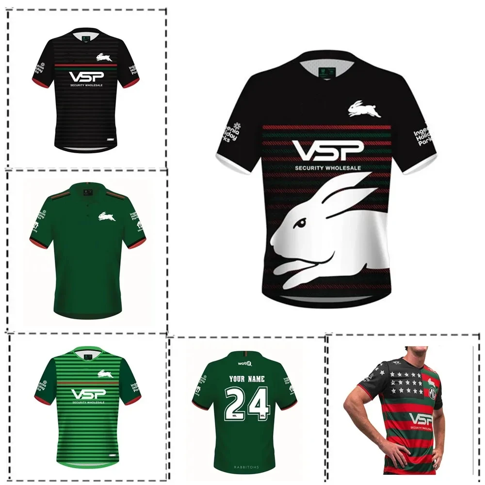 

2024 South Sydney Rabbitohs Training Jersey Rugby Jersey Custom name and number size S-M-L-XL-XXL-3XL-4XL-5XL