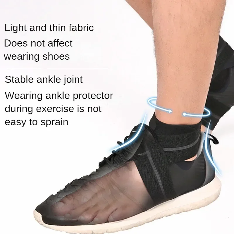 دعامة رياضية خفيفة الوزن لمنع الالتواء لدعم الكاحل لالتهاب اللفافة الأخمصية للكاحل المخفف لتخفيف التهاب وتر العرقوب