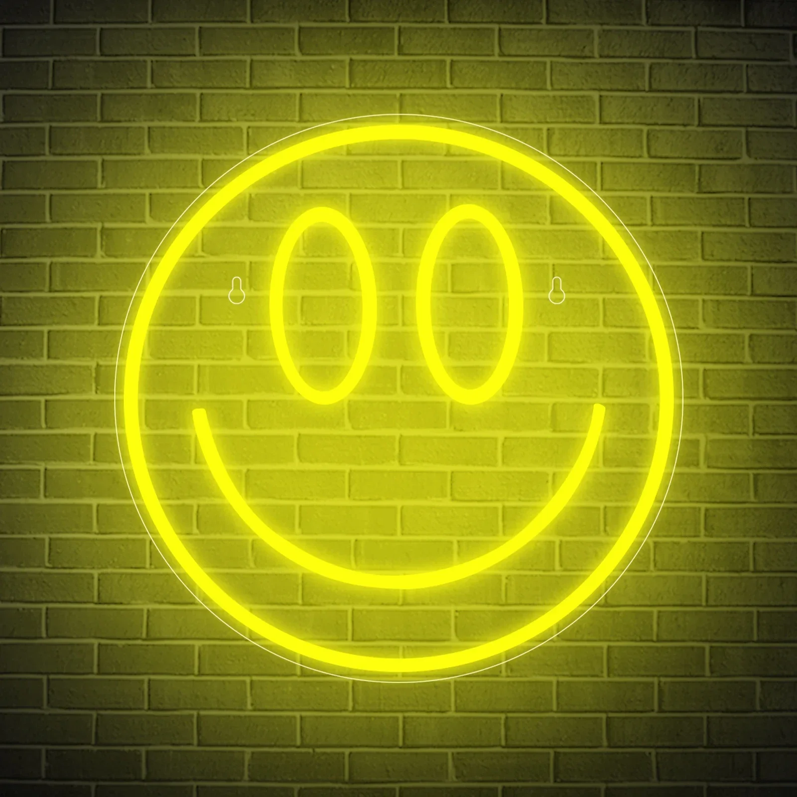 LED Neon Light Smiling Face Neon Sign Wall Decoration Luminous Sign USB Powered  Bedroom Wedding Party Gift for Friend