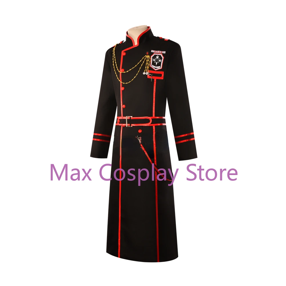 Anime D.Gray-man Military Uniform Yu Kanda Cosplay Costume Custom Made with Belt Bag