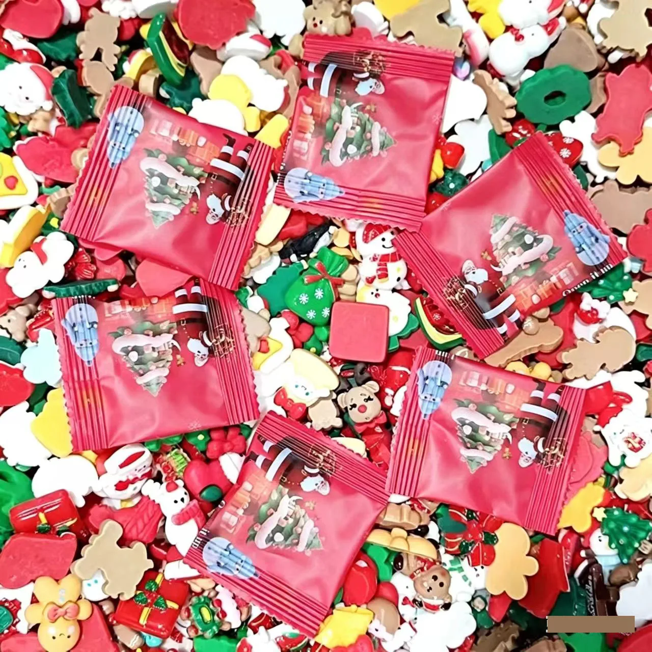 

20pcs Christmas Surprise Blind Bags Luminous Animal Mushroom Figurines Miniature Mystery Bag For Potted Dollhouse Decor