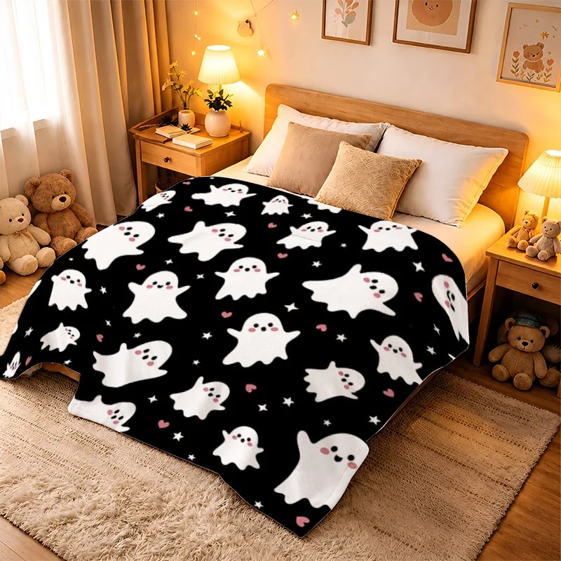 Halloween Flannel Blanket Soft and Comfortable Home Blanket