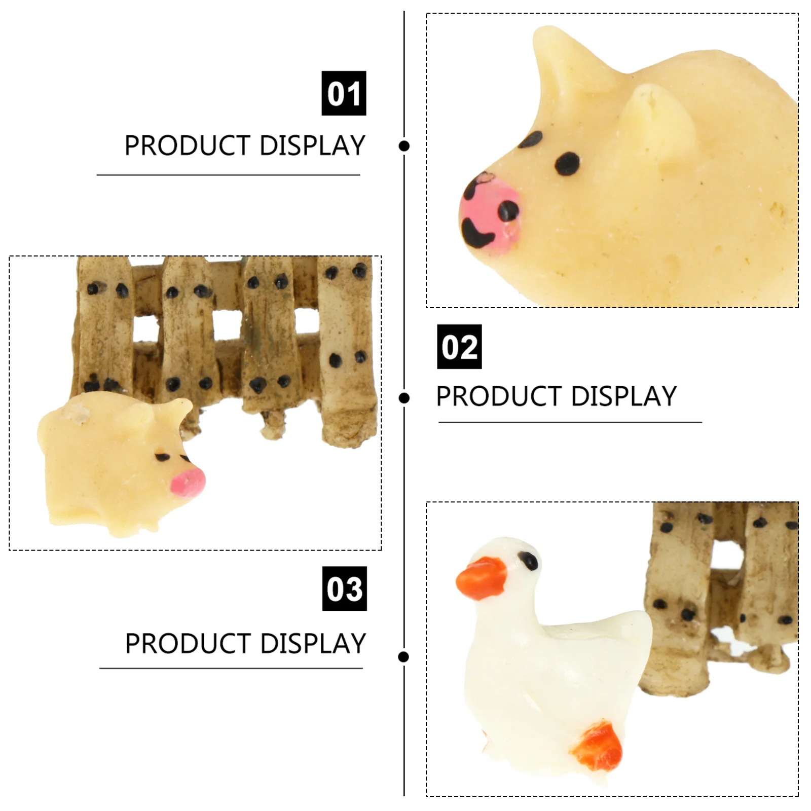 

30pcs Multisucculent Ornament Resin Mini Garden Decor For Desk Home Diy Dollhouse Fairy Landscape Bonsai Indoor Outdoor Decor