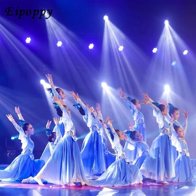 Disfraz de actuación de danza clásica, vestido de baile de estilo moderno chino elegante, Coro de mujer, examen de arte