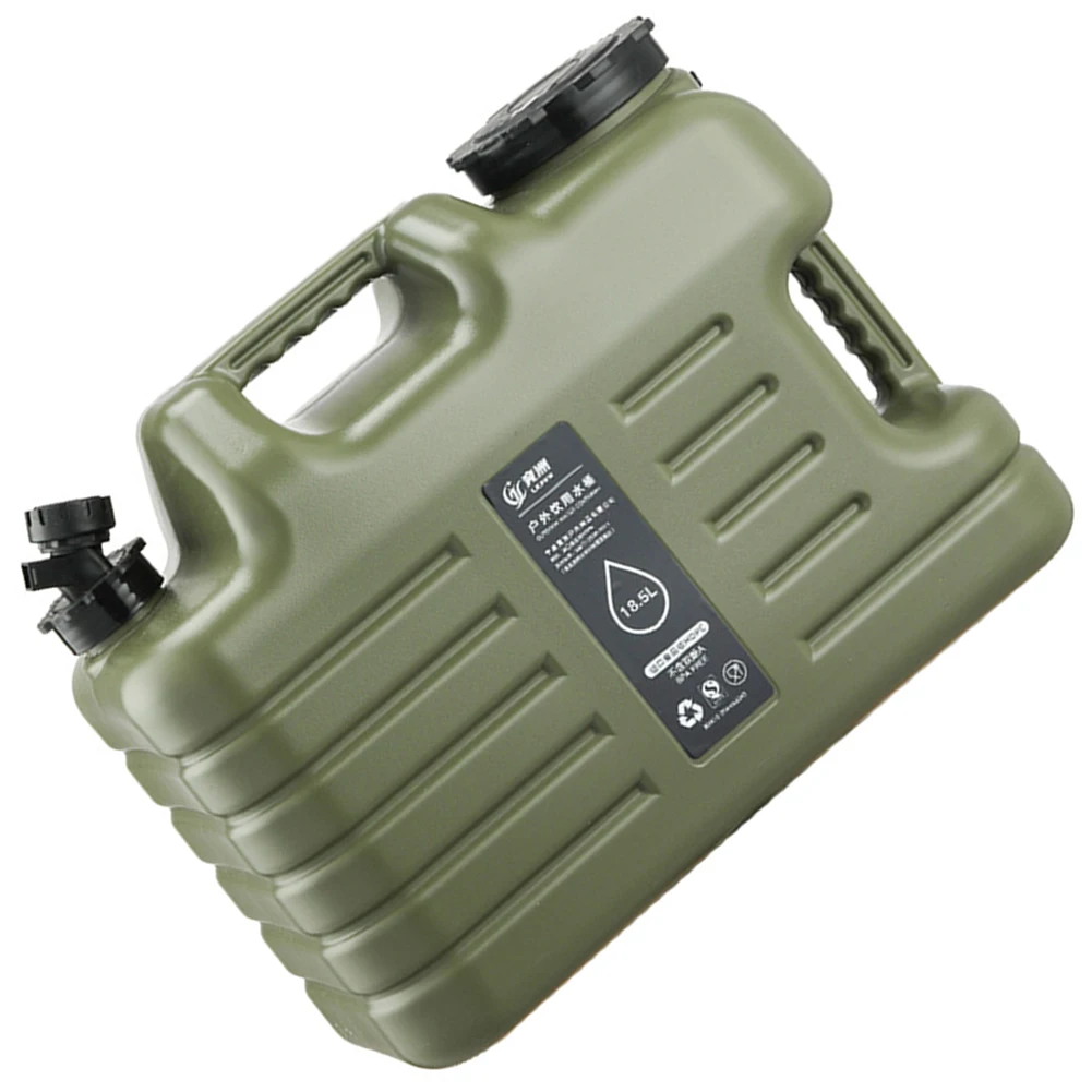 Large Capacity 18.5L Outdoor Water Storage Bucket with Detachable Faucet for Camping Fishing and Hiking Trips