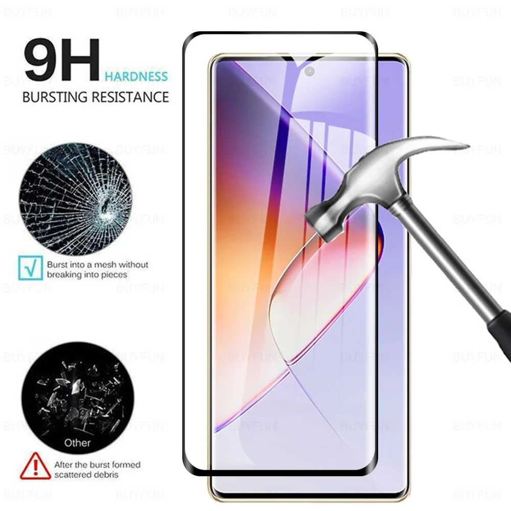 1-3Pcs Curved Edge Tempered Glass For Infinix Note 40 Pro 5G Protective Film 40Pro 4G 40Pro+ Note40pro Plus Screen Protector