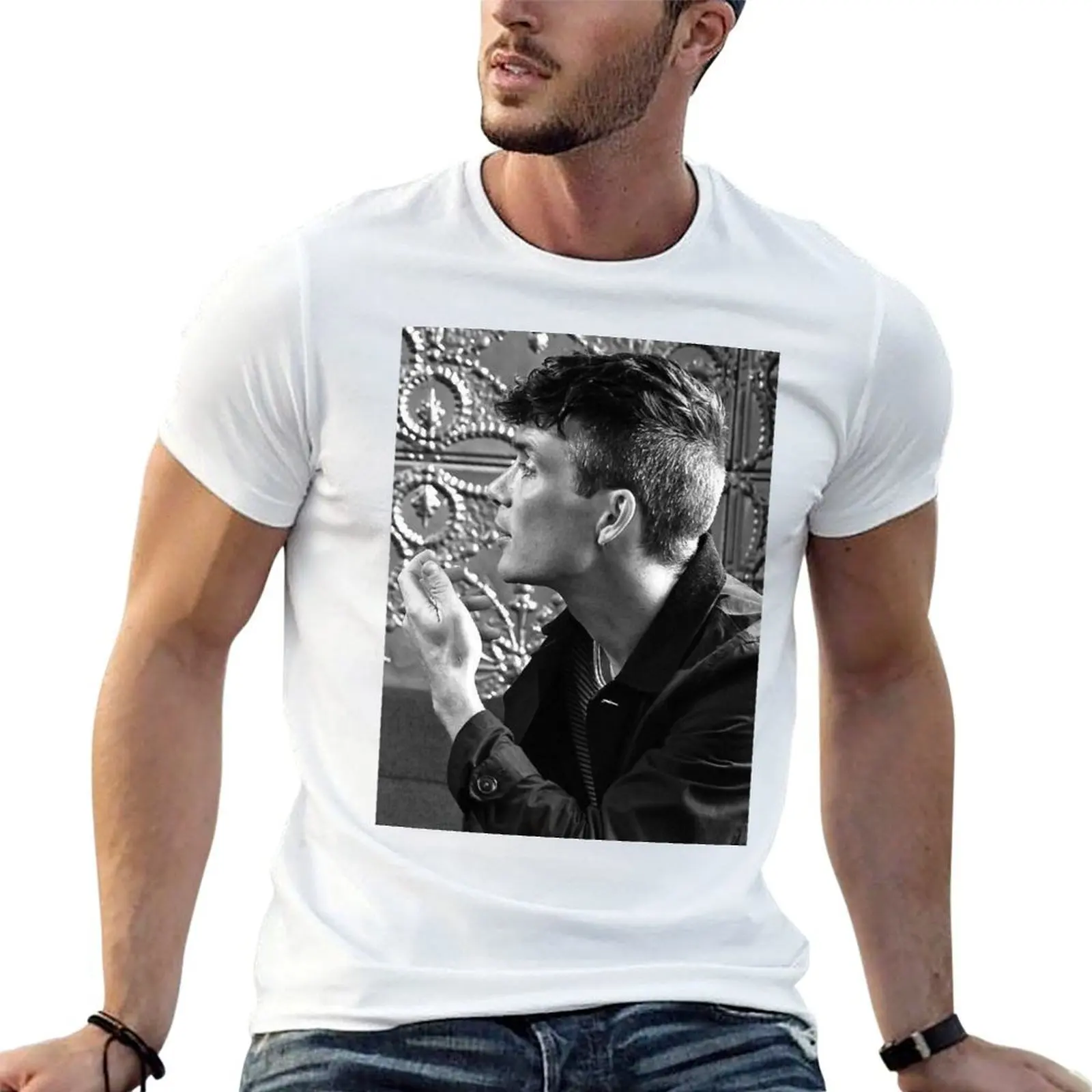 

Футболка Cillian Murphy, дизайнерские футболки для мужчин, винтажная футболка с рисунком, персонализированная футболка