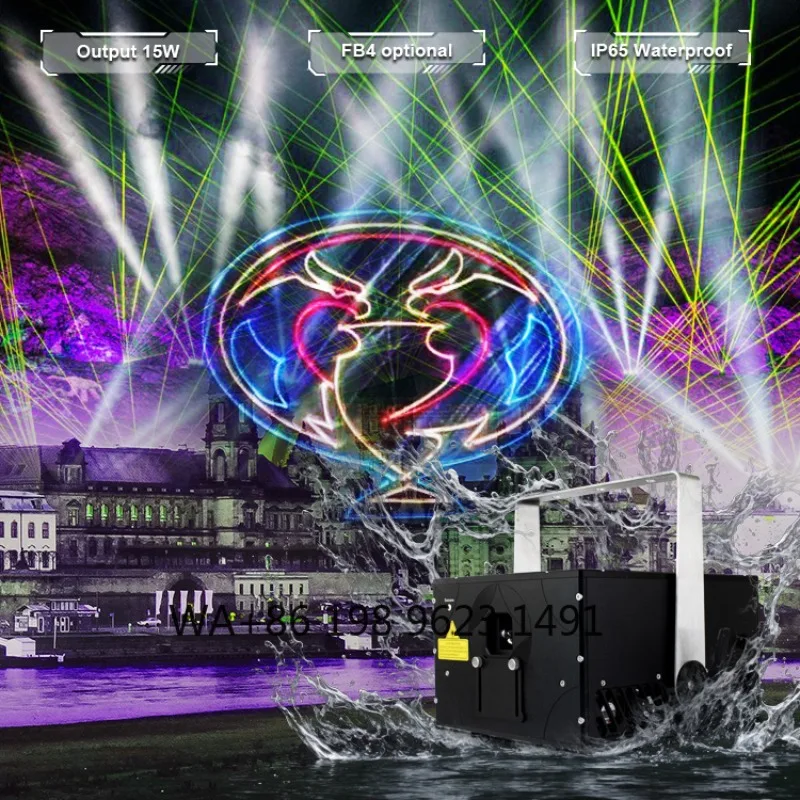 15W Outdoor Animation  Projector Stage Light Wedding Christmas Party Club Event Landscape Effect Lighting