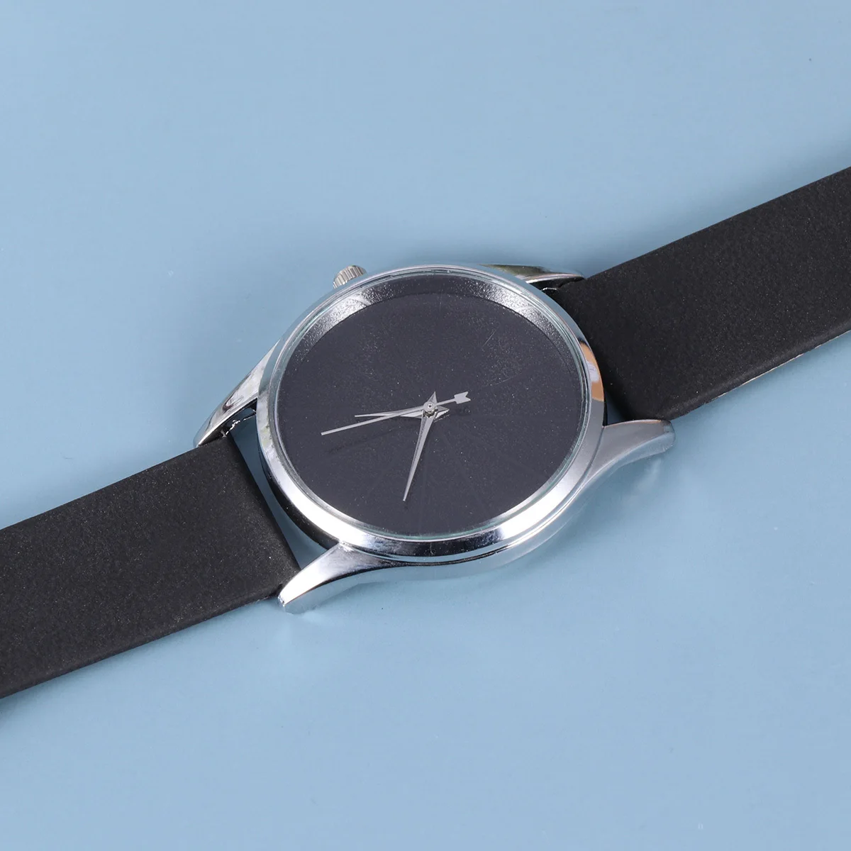 

Fashion Black Strap Quartz Watch Elegant Thin Band Wristwatch for Women Ladies Large Dial Quartz Watch