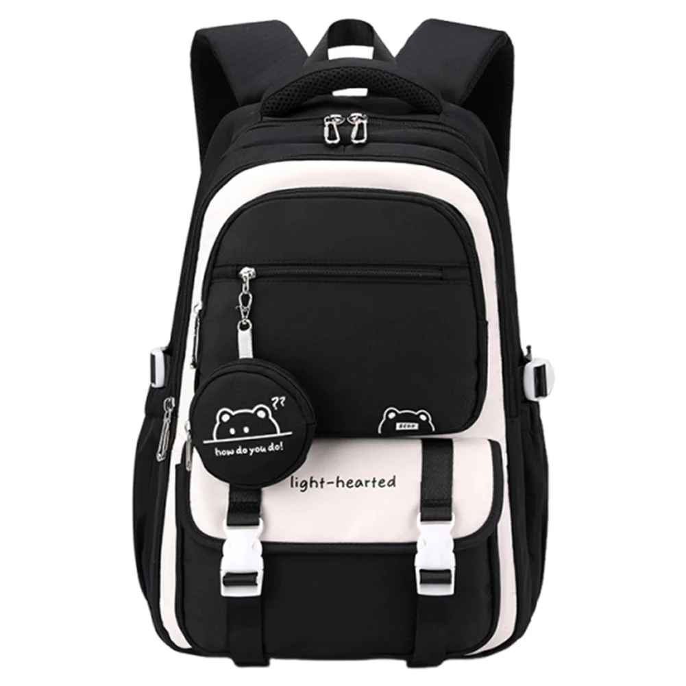 Niedlicher Damen-Rucksack, große Kapazität, All-Match-Schultasche, floral bedruckt, Kawaii-Nylon-Rucksack, Reise-Rucksack