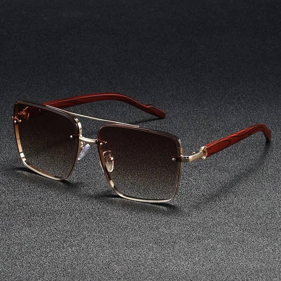 Nuevas gafas De Sol cuadradas clásicas De moda, gafas De Sol De Metal con diseño De marca Vintage para hombres y mujeres, gafas De Sol UV400