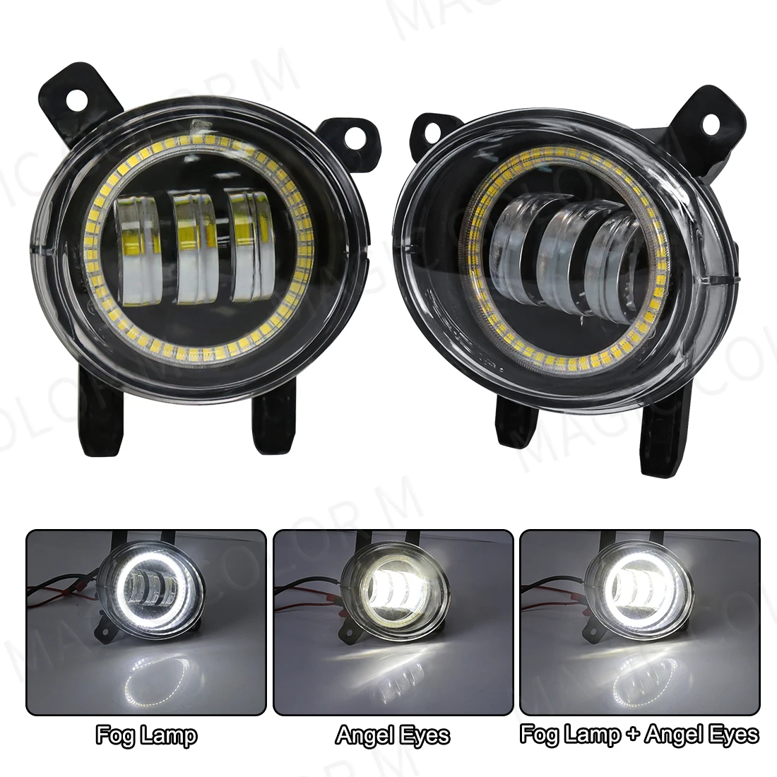 LED Fog Light Angel Eyes For BMW F20 F21 F22 F23 F45 F46 F30 F31 F34 F35 Auto Headlight Front Driving Lamp Car Accessories 12V image 3