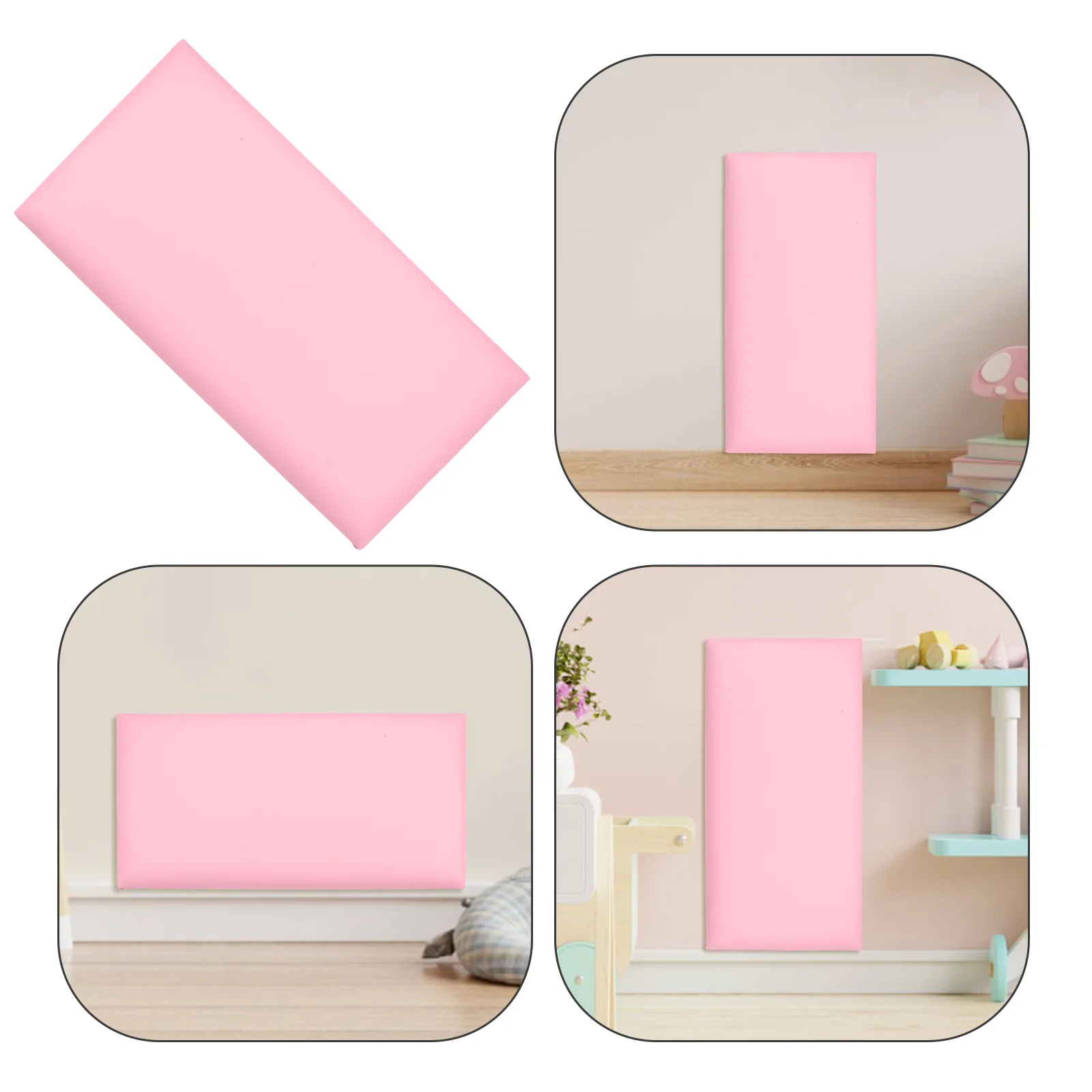 Decorate Anti-collision Soft Bag Baby Wall Cushion Pvc Upholstered Panel Adhesive