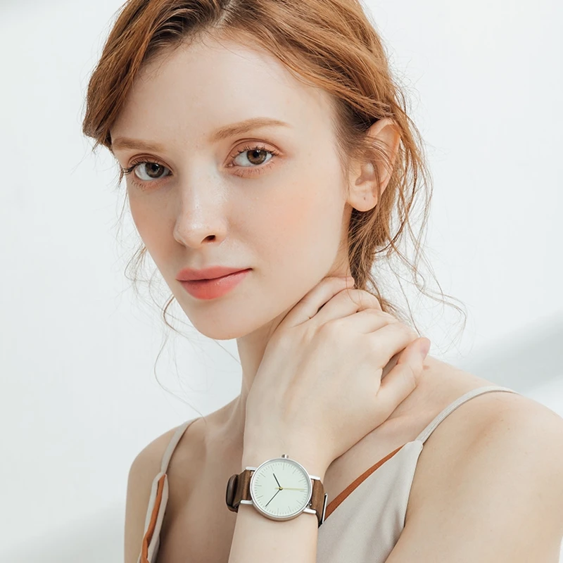 Montre à quartz étanche en acier inoxydable pour hommes et femmes, montres-bracelets, mouvement suisse, simplicité, mode