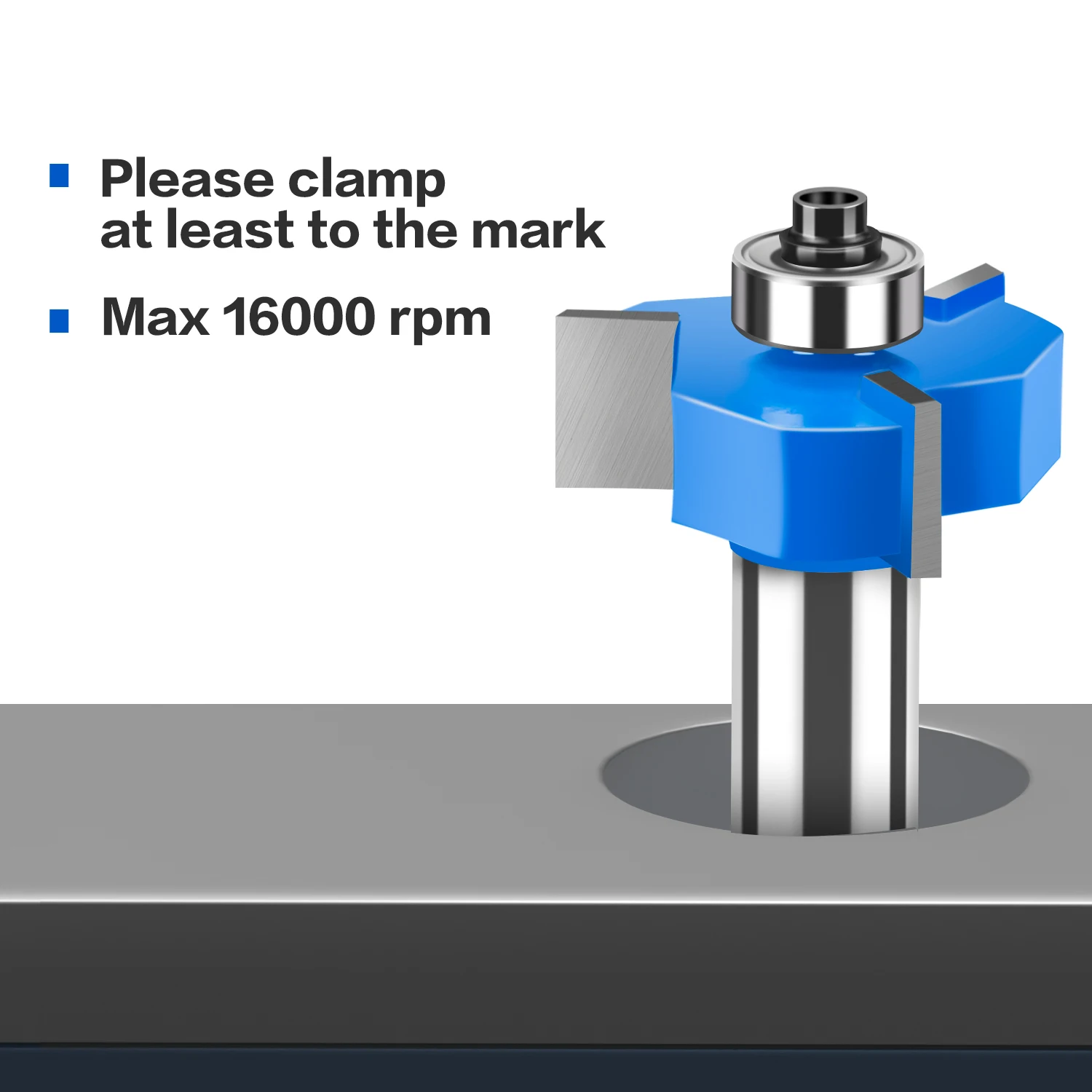 Imagem -02 - Haste T-slot Router Bit com Rolamento Dentes tipo t Cortador de Sloting Ferramentas para Madeira 12 mm Pol 2in