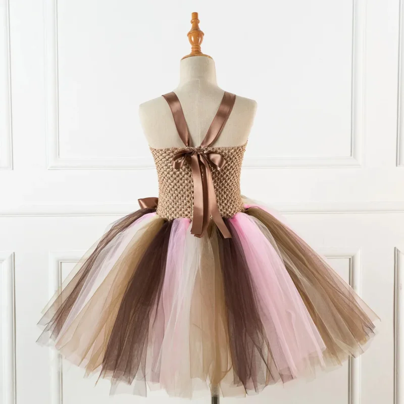 Vestido de tutú Fansy para niña, disfraz de ciervo para fiesta, Carnaval, Navidad, baile de graduación, ropa de Purim, 2-12 años